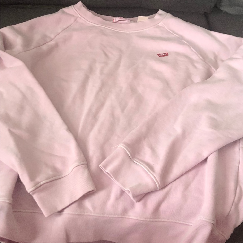 Pink crewneck levis sweater